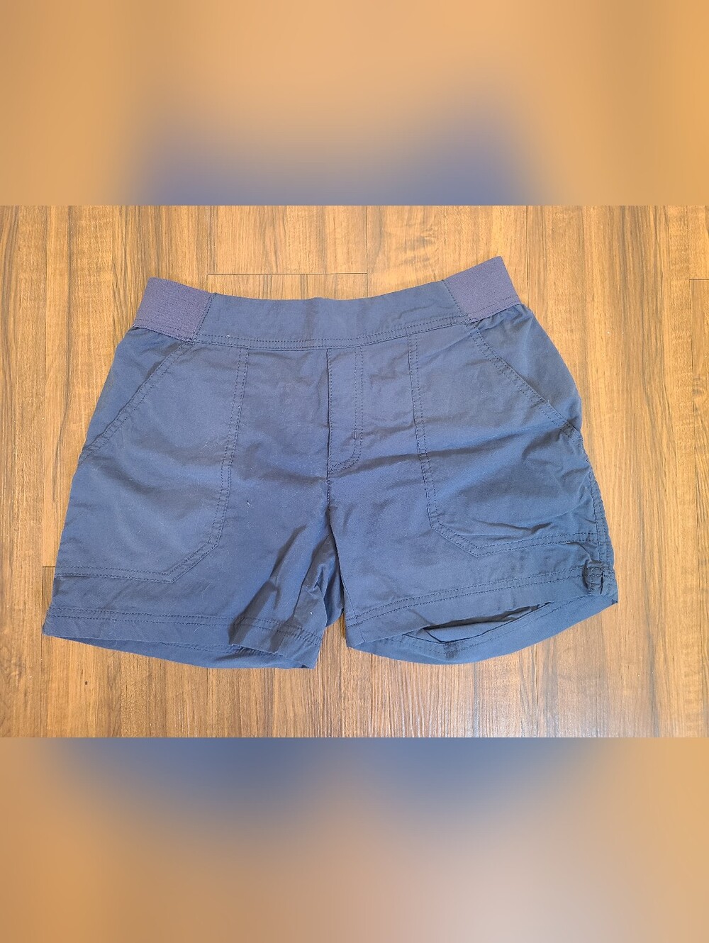 Columbia Sportswear Navy Performance Athletic Shorts with Stretch Waistband